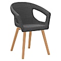 National® Deker 24"W Waiting Room Chair, Dark Gray/Brown 1 thumbnail image