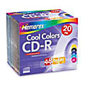 Memorex® Cool Colors CD-R Disc Spindle, Assorted Colors, Pack Of 20 CDs 1 thumbnail image