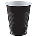 Amscan Go Brightly Plastic Cups, 18 Oz, Black, Pack Of 16 Cups 1 thumbnail image