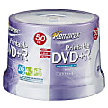 Memorex™ DVD+R Recordable Printable Media Spindle, 4.7GB/120 Minutes, Pack Of 50