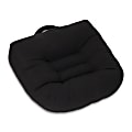 Mind Reader Air-Cloud Booster Seat Cushion With Carry Handle, 4-1/2"H x 18-1/2"W x 17-3/4"D, Black