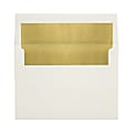 LUX Invitation Envelopes, A8, Peel & Press Closure, Gold/Natural, Pack Of 1,000