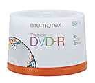 Memorex™ DVD-R Recordable Printable Media Spindle, 4.7GB/120 Minutes, Pack Of 50