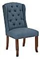 Ave Six Jessica Tufted Wing Chair, Navy/Coffee 1 thumbnail image