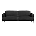 Serta Preston Polyester Convertible Sofa, 34-5/16”H x 83-1/8”W x 30-5/16”D, Black 1 thumbnail image