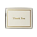 Sincerely A Collection by C.R. Gibson® Top-Fold Thank You Notes, 3 3/4" x 5", Ivory, Pack Of 10 1 thumbnail image