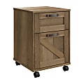 Bush Furniture Knoxville 17"D Vertical 2-Drawer Mobile File Cabinet, Reclaimed Pine, Delivery