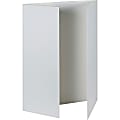 Pacon® Tri-Fold Foam Presentation Board, 48" x 36", White, Carton Of 6