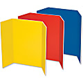 Pacon® Tri-Fold Foam Presentation Board, 48" x 36", Assorted, Carton Of 6
