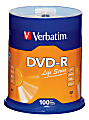 Verbatim® Life Series DVD-R Disc Spindle, Pack Of 100 1 thumbnail image