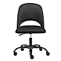 Eurostyle Alby Velvet Office Chair, Black 1 thumbnail image