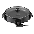 Brentwood 12" Round Non-Stick Electric Skillet With Vented Glass Lid, 6-1/2"H x 12-1/2"W x 15-1/4"D, Black 1 thumbnail image