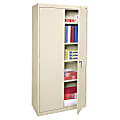 Alera® Economy Steel Storage Cabinet, 1 Fixed Shelf, 3 Adjustable Shelves, Putty