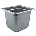 Winco 1/6 Size 6" Steam Table Pan, Silver 1 thumbnail image