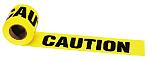 Barrier Tape, 3 in x 1,000 ft, Caution 1 thumbnail image