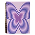 Top Flight Fashion 1-Subject Notebook, 8" x 10", 70 Sheets, Purple Butterfly 1 thumbnail image