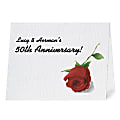 Custom Full-Color Folded Note Card Invitation, Printed 2 Sides, White Linen, 5-1/2" x 4-1/4", Box Of 10 1 thumbnail image