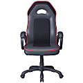 Lifestyle Solutions Lincoln Gaming Chair, Black/Red 1 thumbnail image