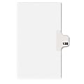 Avery Individual Side Tab Legal Exhibit Dividers - 1 Printed Tab(s) - Digit - Exhibit 130 - 8.50" Divider Width x 11" Divider Length - Letter - White Paper Divider - Paper Tab(s) - 25 / Pack