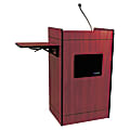 AmpliVox Multimedia Smart Computer Lectern, Mahogany 1 thumbnail image
