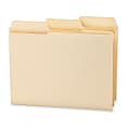 Smead® 1/3-Cut 2-Ply SuperTab® File Folders, Letter Size, Manila, Box Of 100