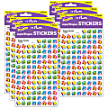 Trend superShapes Stickers, Happy Books, 800 Stickers Per Pack, Set Of 6 Packs