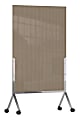 Rosseto Serving Solutions Avant Mobile Partition Standing Divider, 72" x 48", Semi Transparent -Bronze 1 thumbnail image