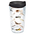 Tervis Fish Flies Tumbler With Lid, 16 Oz, Clear