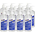 Genuine Joe Hand Sanitizer - 16 fl oz (473.2 mL) - Pump Bottle Dispenser - Kill Germs - Hand - Clear - Bio-based - 12 / Carton