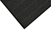 M+A Matting WaterHog Max Herringbone Classic Mat, 4' x 8.4', Black Smoke, Smooth backing 1 thumbnail image