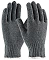 PIP Cotton/Polyester Gloves, Large, Gray, Pack Of 12 Pairs
