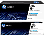 HP 30X/32A High-Yield Black Toner Cartridge And Black Imaging Drum, 30X/32A combo