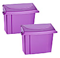 Alpine Sanitary Napkin Receptacles, 10" x 9" x 5", Purple, Pack Of 2 Receptacles 1 thumbnail image