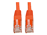 Tripp Lite Cat6 Cat5e Gigabit Molded Patch Cable RJ45 MM 550MHz Orange 20ft - 128 MB/s - 20 ft - Orange