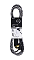 Cordinate Braided 3-Outlet Indoor Extension Cord, 8', Black/White, 39984-T1 1 thumbnail image
