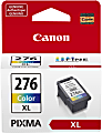 Canon® CL-276XL Tri-Color High-Yield Ink Cartridge, 4987C001
