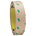 3M™ F9465PC Adhesive Transfer Tape Hand Rolls, 3" Core, 1" x 60 Yd., Clear, Case Of 2 1 thumbnail image