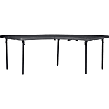 Dorel Zown Moon Commercial Blow Mold Folding Table - 5 Legs - 600 lb Capacity x 30" Table Top Width x 92.60" Table Top Depth - 29.25" Height - Gray - High-density Polyethylene (HDPE) - 1 Each
