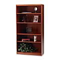Mayline® Aberdeen 70"H 5-Shelf Bookcase, Cherry 1 thumbnail image