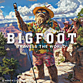 2026 Willow Creek Press Humor & Comics Monthly Wall Calendar, 12" x 12", Bigfoot Travels the World, January To December, 55687 1 thumbnail image