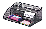 Office Depot® Brand Mesh Angled Desk Organizer, Black