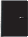 Office Depot® Brand Poly Composition Book, 7-1/4" x 9-3/4", College Ruled, 80 Sheets, Black