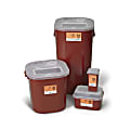 Medical Action Industries Stackable Sharps Containers, 16 Gallons, Box Of 6