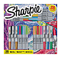 Sharpie® Permanent Markers Gift Set, Gray Barrels/Assorted Ink Colors, Set Of 38 Markers 1 thumbnail image