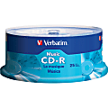 Verbatim Music CD-R 80min 40x with Branded Surface - 25pk Spindle 1 thumbnail image