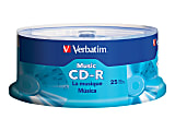 Verbatim Music CD-R 80min 40x with Branded Surface - 25pk Spindle 1 thumbnail image