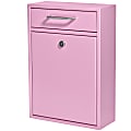 Mail Boss Locking Security Drop Box, 16-1/4"H x 11-1/4"W x 4-3/4"D, Pink 1 thumbnail image