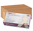MediGuard® Powder-Free Stretch Vinyl Exam Gloves, Medium, Beige, 100 Gloves Per Box, Case Of 10 Boxes