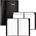Blueline Academic Daily Appointment Book / Monthly Planner - Academic - Julian Dates - Daily - 1 Year - August 2020 till July 2021 - 7:00 AM to 7:30 PM - Half-hourly - 1 Day Single Page Layout - 5" x 8" Sheet Size - Twin Wire - Black