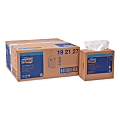 Tork® Multipurpose Paper Wipers, 9-1/4" x 16-1/4", White, 100 Sheets Per Box, Carton Of 8 Boxes